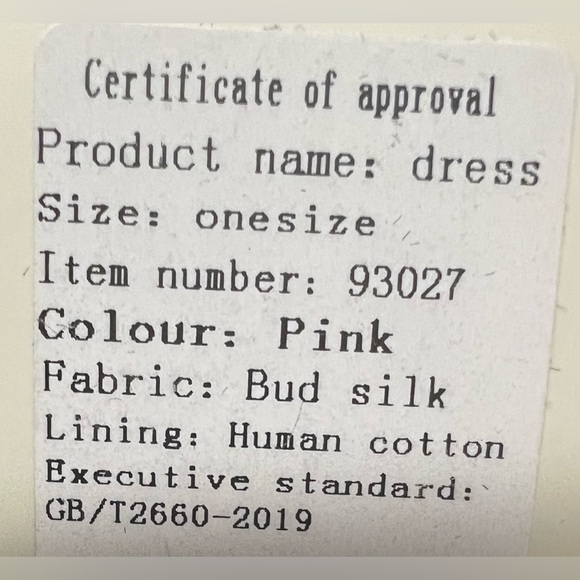 Ailefei Beautiful Silk Pink Dress - Picture 7 of 7